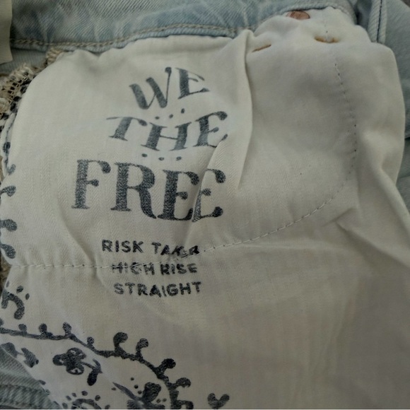 New! Free People We The Free Risk Taker High-Rise Straight Jeans 41034 - Picture 9 of 16